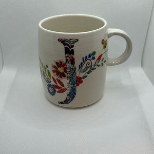 Anthropologie Monogram Mug J Starla Halfmann used in good condition